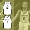 Aangepaste naam heren jeugd/kinderen gianna bryant 2 mamba ballers witte basketbal jersey versie 2 top gestikt s-6xl