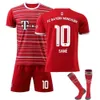 Testeira masculina de camisas de futebol 2223 Bayer R Home Jersey Tamanho 17 Mane 4 Dricht Adult Football Conjunto