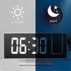 Clocks LED Digital Alarm Clock Bedroom Electric Alarm Clock with Projection FM Radio Time Projector Bedroom Bedside Clock