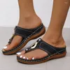 Slippers Women's Shoes 2024 Fashion Sandals Casual Classic Selling Roman Wedge Flip-flops Slides