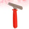 Hundkläder Dematting Comb for Dogs and Cats Tool Pet Detangler Diy Cat Grooming Rake Brush (Red)