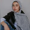 HIJABS 2024 NOVA PRIMAÇÃO KEFFIYEH LONGO LONGO CHIFFON PALESTA PALESTA KEFFIYEH LENHO HIJAB SHAWLE MULIMENTOS MULIMENTOS 185*70CM D240425