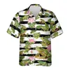 Casual shirts voor heren bloemen kikker 3d bedrukt voor mannen kleding Harajuku Fashion Hawaiiaanse bloemdier grafisch strand shirt vrouwen y2k blouses