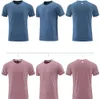 LU LU L -R661 Men Yoga Outfit Gym T shirt Exercise & Fitness Wear Sportwear Trainning Basketball Running Ice Silk Shirts Outdoor Tops Short Sleeve Elastic Breathable 665