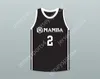 Custom Any Mens Youth/Kids Gianna 2 Mamba Ballers Black Basketball Jersey wersja 2 Top zszyte S-6xl