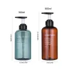 Dispensers 300/500 ml SOAP Dispenser Bottle Shampo Conditioner Body Soap Bottle Set Stor påfyllningsbar lotion Dispenser Badrumstillbehör