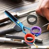 Hundebekleidung 20 PCs Werkzeuge Schere Ringeinsätze Ringe für Haarpfeilhunde Scherfinger Schutzschutz -Protektor Silikonkreis