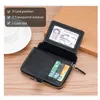 Wallets Men's Leather Wallet Tri-Fold Coin Purse Zipper Card Holder Man Carteira Masculina Couro Porte Monnaie Money Bag