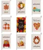 60pcs Welcome Pumpkin Printings Flags de jardin 47 * 32 cm en automne lin suspension de bannières extérieures à domicile décorations de fête à domicile Supplies5079415