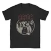 T-shirts masculins Retro Rock Band ACDCS Men T-shirts Amazing Tees Collier à manches courtes