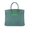 BK 2530 Сумки Ostich Кожаные сумки доверенные роскошные сумки 2024 Новый Aclass Orich Skin Platinum, обернутый восковой нитью, подлинный Leat имеет логотип HB1JNW