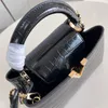 Rękoło mody kobiety designerskie torby na ramię Capucyny BB mini czarny krokodyl TOBES Crossbody Bag aurillon skórzane torebki Kobieta torebki luksusowe torebki torebki