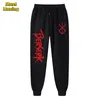 Anime Berserk tryck Sweatpants for Men Athletic Joggers Trousers Spring Fall Fleece Pants With Pockets Cosplay Costume 240410