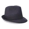 England Retro Top Jazz Hats for Men 4 Storlek 57 58 59 60cm Straw Hat Fashion Women Men Sunhat Gentleman 240323