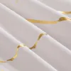 Capa de edredão queen -cama Conjunto de mármore branco Impresso de 3 peças Microfiber de luxo Down Comperter Quilt com fechamento de zíper 240425