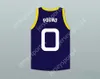 CUSTOM Name Mens Youth/Kids POUND 0 MONSTARS DARK BLUE BASKETBALL JERSEY SPACE JAM TOP Stitched S-6XL