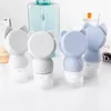 Ny flasktecknad söt bärbar silikon påfyllningsbar tom resepaketpress för lotion schampo kosmetisk press containrar "