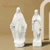 Northeuins Virgin Mary Statue Mother God Figurines for Interior Our Lady of Guadalupe Religious Home Decoration Sculpture Object 240416