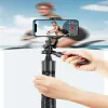 GIMBAL COOL DIER L16 1530mm trådlös selfie stick stativstativ vikbar monopod med Bluetooth -slutare för GoPro -kameror smartphones