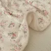 ベビーフラワープリントモスリンブランケットキルトサマー幼児用花柄のモスリン掛け布団昼寝カバーベビー寝具のキルトのカバー