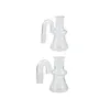 Mini Dry Glass Flask Ash Catchers 14mm 18mm Hookah Clear Bubbler Ashcatcher 90 Degree For Smoking Glass Water Bongs Oil Dab Rigs