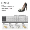 Chaussures habillées Femmes Bow Wedding High Talon Bureau travail Bridal Party Plus taille sexy 12cm WZ H240425