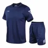 Stelt 2 pc's/set heren hardloopsets Summer Sportswear Gym Fitness Sport Suits Compressiekleding Training Training Trainingen voor mannen