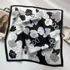 New scarfs shawls Gardenia Scarf with Simulated scarves silk 70 Printed Small Square Spring Autumn Women's Hair Binding and Decorative Headscarves