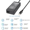 Adapter PD Type C Charger 65W PD Fast Charger with USBC Port 20V 3.25A 5060Hz 100240V for thinkpad Pad Tablets