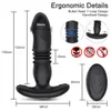 Stuwkracht vibrerende kont anale plug -app vibrator draadloos externe seksspeeltjes voor dames kont dildo prostaat massager buttplug 240412