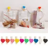 Decorative Figurines 50Pcs/Set Wooden Clips Durable Wood Clothespins Small Love Heart Pegs Po Clip