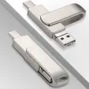 Discera 3 in 1 OTG USB Lightning Microusb 3.0 Flash Drives per iPhone Mobile Telefono Pendrive 64/128 GB Dispositivi di archiviazione esterna