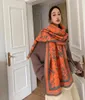 Craquins de luxe Doublesided Scarf Femmes Hiver Cachemire chaud Châle imprimé Soft Thin Blanket Holiday Gift31131284806754