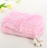 Sets Decke anpassen Babyname Personalisierte 6 Schicht Baby Bad Handtuch Baumwollbettbetten Neugeborene Musselin Swaddle Quilt