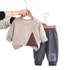 Kledingsets jongens kleding lente herfst 2024 kinderen katoen sweatshirts broek 2 stks trainingspakken voor baby joggingpak kinderoutfit peuter