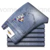 メンズジーンズデザイナーハイエンド刺繍メンズジーンズスリムスリムストレートエラスティックカジュアルパンツメンファッションブランドNBK9