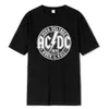 T-shirts masculins AC haute tension 1975 DC Black Vente chaude Summer Men Coton T-shirt Côtes courtes Cool Hip Hop Streetwear Hipster Korea Style Teesl2425