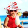 Caps Hats Swimming Hats For 0-8 Years UV Protection Neck Ear Cover Beach Cap with Adjustable Chin Strap Nice Baby Sun Hat Bucket Hat d240425