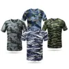 Herr t-shirts kamouflage taktisk skjorta kort ärm män snabb torr strid t-shirt militär armé t shirt camo utomhus vandring jakt tröjor2425