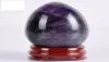 Natural Amethyst Crystal Yoni Egg Massage Ball For Kegel träning bäcken golvmuskel vaginal träning handboll jade ägg hälsa ca4616626