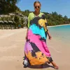 Beach Coverup Cotton Positioning Printed Robe Bikini Sunscreen Shirt Cross Border Amazon 42 Color Edition