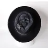 Black Punk Cowboy Cap Unisex Dorosły Harvester of Sorrow Cone Skull Hat Halloween karnawałowe akcesoria 240415