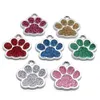 Toptan 50 PCS PAW ID DOG Etiket Teraziler Pet Aksesuarları Etiketler Yavru Yaka Kolye Malzemeler için 240419