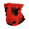 Fashion Face Masks Neck Gaiter Shqipe Autochthonous Flag Albania Bandana Neck Gaiter Balaclavas Wrap Scarf Headband Outdoor Sports Men Women Adul Y240425V55Z