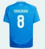 Soccer Trikots Italienisch 2024 Euro -Pokal Nationalmannschaft Baggio Italia Jersey Verratti Chiesa Vintage Jorginho Fußballhemd Barella Maldini Kids Kit Kit