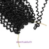 Perucas e pedaços de cabelo de 24 polegadas de crochê de crochê longa a onda de água encaracolada passa Twist