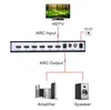 HDMI Switch Switcher 5x1 HDMI Audio Extractor 4KX2K 3D Arc Audio EDID -instelling HDMI 1.4V HDMI Switch Remote 5 in 1 uit