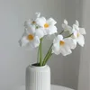 5pc fausse ouverture blanche pulip fleurs artificielles décor de mariage décoration de fleur boutique de mariée fête à la maison déco fausse tulips fleuris 240415
