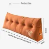 Coussin d'oreiller Coussin nordique amodique amovible lit triangulaire dossier grand oreillers pour le dossier doux coussin d'oreiller coussin coussin