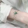Charm Armbänder chinesische grüne Schmetterlingsarmband Nische Design cooler Windtemperament Schmuck Freund Hand Hand